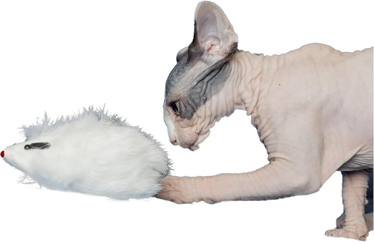 Katzenspielzeug Maus aus Naturhasen
