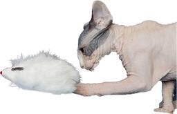 Katzenspielzeug Maus aus Naturhasen