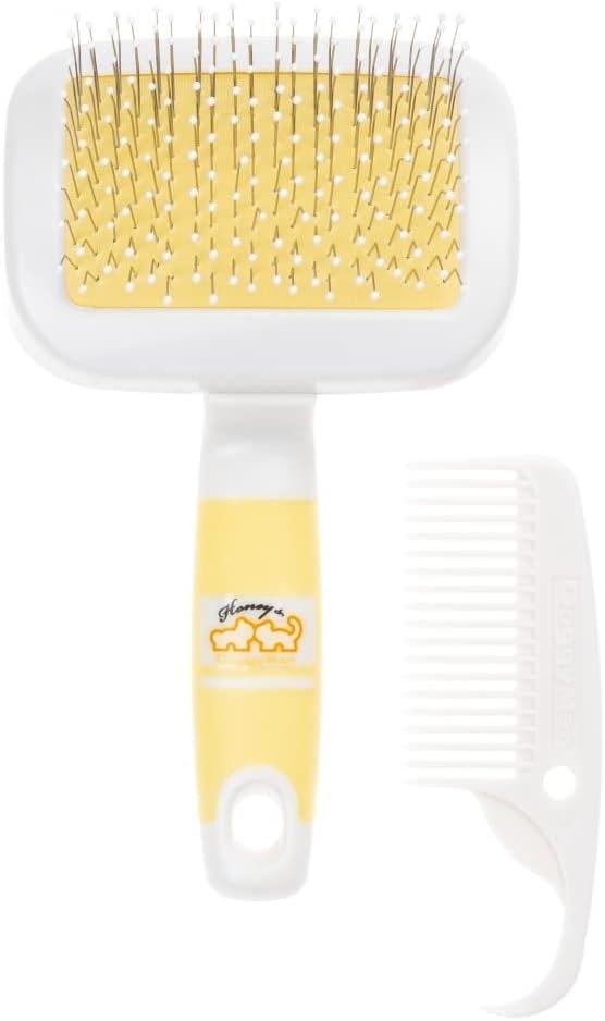Smoothing brush with droplet to eliminate hair loss for dogs and cats, complete with comb, universal for long and short hair.