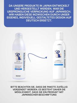 Hundeshampoo für weißes Fell bei Katzen & Hunden | Aufhellendes Shampoo | Sanftes Pflege | Hundeshampoo Sensitiv für Empfindliche Haut | 300 ml
