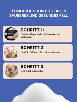 Hundeshampoo für weißes Fell bei Katzen & Hunden | Aufhellendes Shampoo | Sanftes Pflege | Hundeshampoo Sensitiv für Empfindliche Haut | 300 ml