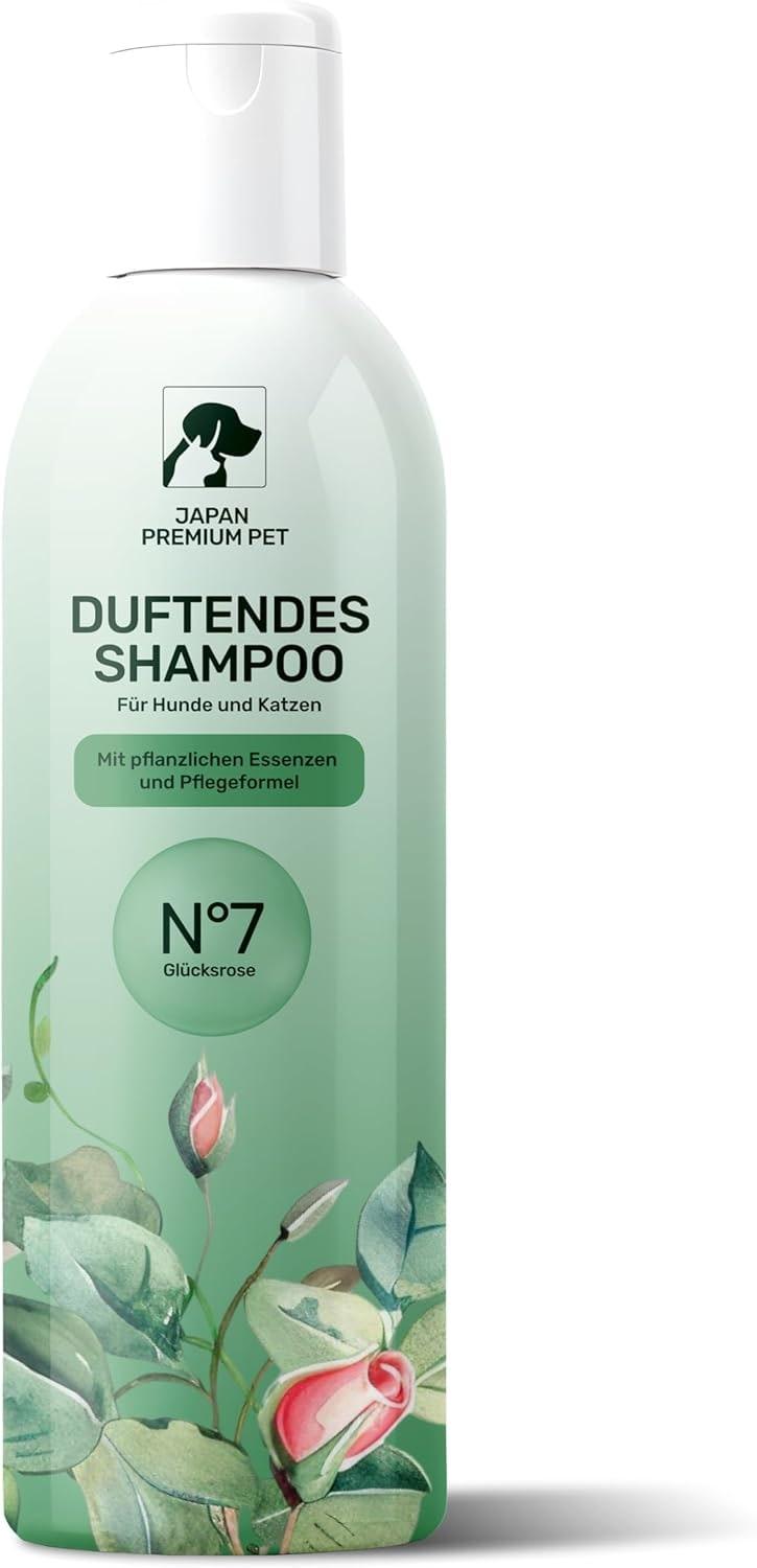 Shampoing pour Chien et Chat-275 ML | Shampoing pour Chien Peau Sensible pH 5.5 | Shampoing Chien Poils Longs et Shampoing pour Chat pour Pelage Brillant et Soyeux | Parfum de Roses