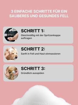 Shampoing pour Chien et Chat-275 ML | Shampoing pour Chien Peau Sensible pH 5.5 | Shampoing Chien Poils Longs et Shampoing pour Chat pour Pelage Brillant et Soyeux | Parfum de Roses