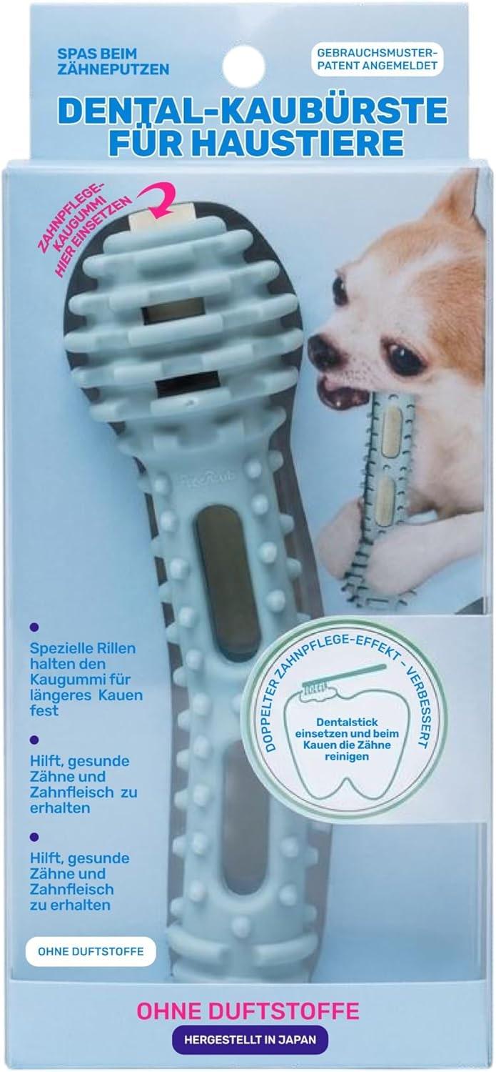 Dog Toothbrushes Toy 2-in-1 - Chew Toy for Teeth Cleaning & Gum Massage - Interactive Dental Care for Dogs - Robust & Durable for Daily Dental Care