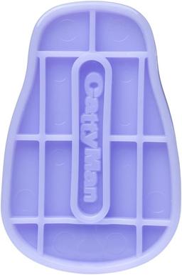 Silicone Brush for Dogs & Cats - Effective Removal of Long & Medium Coat, Undercoat & Loose Hair, Gentle on Skin, Purple