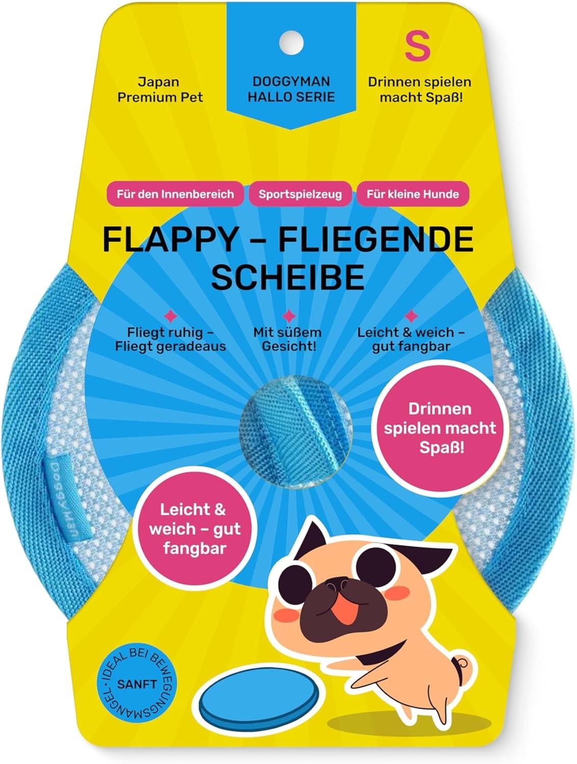 Frisbee für Hund | Aller Rassen | Wurfscheibe Hundefrisbee mit Weichem Material | Helle Farbe Hunde Frisbee Scheibe Fördert Bewegung, Ausdauer & Bindung | Größe S (12cm Durchmesser) | Blau