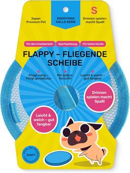 Frisbee für Hund | Aller Rassen | Wurfscheibe Hundefrisbee mit Weichem Material | Helle Farbe Hunde Frisbee Scheibe Fördert Bewegung, Ausdauer & Bindung | Größe S (12cm Durchmesser) | Blau