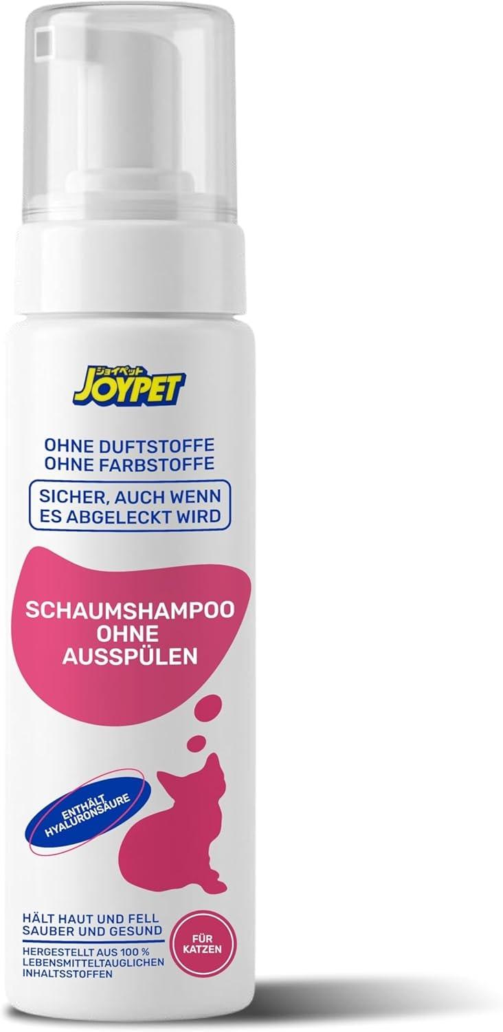 Foam shampoo for cats, gentle cleaning, no rinsing, for all cats
