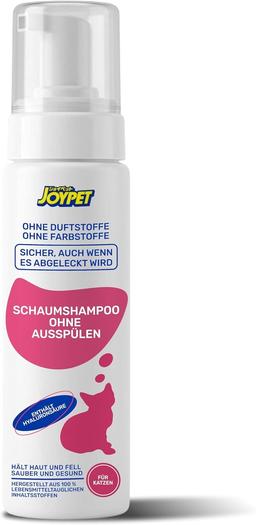 Foam shampoo for cats, gentle cleaning, no rinsing, for all cats