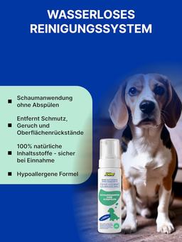 Foam Shampoo for Dogs - Gentle Cleansing, No Rinsing, For All Dogs