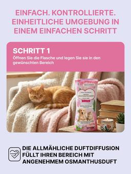 Geruchsneutralisierende Flüssigkeit | Packlin Flüssigkeit mit Rosa-Blüten-Duft | 3-fache Geruchsbeseitigung | Langanhaltende Frische dank Top-Drip-Technologie | 400 ml
