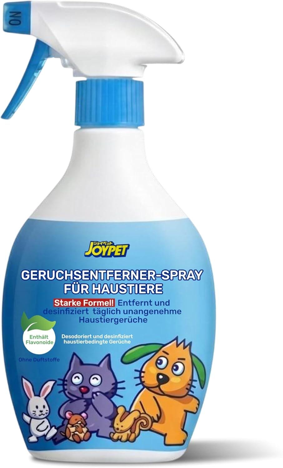 Deodorising & Disinfectant Spray with Green Tea Extract, Odour Remover for Dogs, Cats & Small Animals, Safe for Licking, 400 ml
