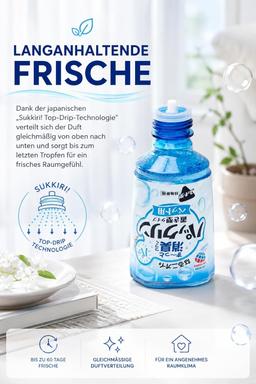 Deodorante liquido 400 ml | Profumo Aqua Soap | deodorante a 3 strati per cani e gatti | freschezza duratura | Made in Giappone