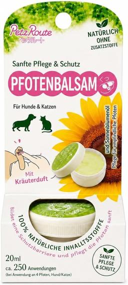 Paw Balm for Dogs and Cats 100% Natural Ingredients Beeswax Herbal Fragrance 20ml