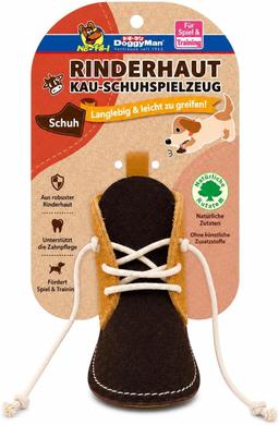 Leather Dog Toy Boots for Small and Mini Dogs Robust & Bite Resistant Dental Care & Gum Massage Chew Toy for Training & Behavior Correction