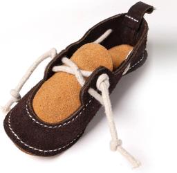 Chaussure en cuir pour petits et petits chiens, résistante aux morsures et durable, soin des dents et massage des gencives, jouet à mâcher pour l'entraînement et la correction du