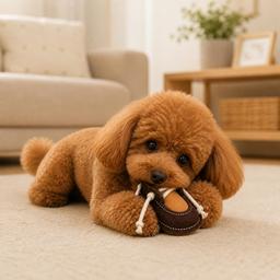 Chaussure en cuir pour petits et petits chiens, résistante aux morsures et durable, soin des dents et massage des gencives, jouet à mâcher pour l'entraînement et la correction du
