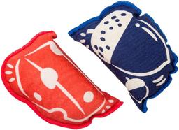Katzen Spielzeug mit Matatabi 2er Set – Knisternde Kissen für selbstständiges Spielen – Fördert Entspannung & Aktivität – 10×6,5 cm