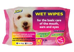 Wet wipes for pet care, English packaging image