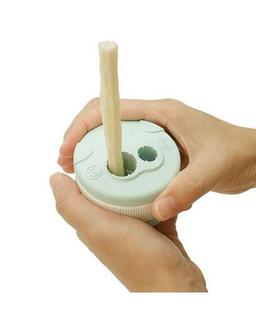 Dental Care Chew Holder for Dogs, Dental Gum Holder with Fixation, for Chew Sticks 6-18 mm, Green, Hygienic and Safe 11
