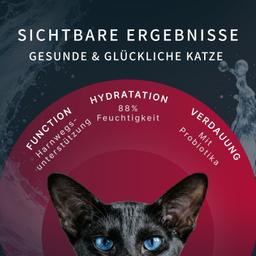 Katzen Creme Mousse – Ente & Thunfisch (Maguro), funktionales Nassfutter zur Unterstützung der Harnwege, leicht verdauli
