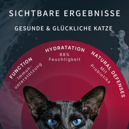 Katzen Creme Mousse – Lachs, funktionales Nassfutter zur Unterstützung des Immunsystems, leicht verdaulich, für Kitten &