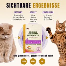 Ofengebackenes Trockenfutter für Senior-Katzen 2 kg
