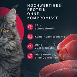 „Moment des Glücks“ Nassfutter Katzen Thunfisch, Premium Rezeptur für Augen & Fellpflege, getreidefrei, saftig, hochwert