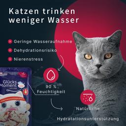 „Moment des Glücks“ Nassfutter Katzen Thunfisch, Premium Rezeptur für Augen & Fellpflege, getreidefrei, saftig, hochwert