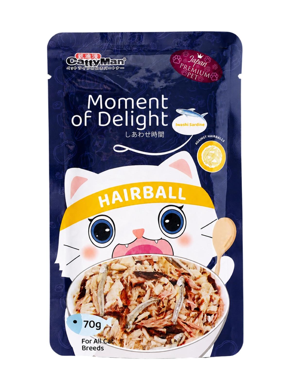 Nassfutter für Katzen „Moment des Glücks“ mit Sardine & Thunfisch, funktionale Rezeptur für Fellpflege, getreidefrei, sa