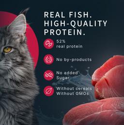 Nassfutter für Katzen „Moment des Glücks“ mit Sardine & Thunfisch, funktionale Rezeptur für Fellpflege, getreidefrei, sa