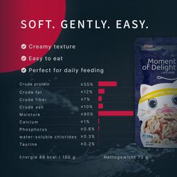 Nassfutter für Katzen „Moment des Glücks“ mit Sardine & Thunfisch, funktionale Rezeptur für Fellpflege, getreidefrei, sa