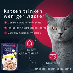 Nassfutter für Katzen „Moment des Glücks“ mit Sardine & Thunfisch, funktionale Rezeptur für Fellpflege, getreidefrei, sa