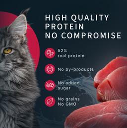 Nassfutter für Katzen „Moment des Glücks“ mit Krabbe & Thunfisch, für Mundhygiene, getreidefrei, saftig, hochwertig, Pre