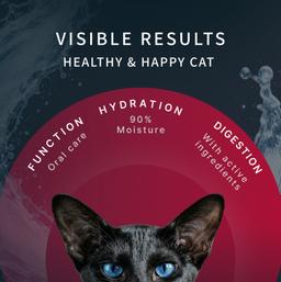 Nassfutter für Katzen „Moment des Glücks“ mit Krabbe & Thunfisch, für Mundhygiene, getreidefrei, saftig, hochwertig, Pre