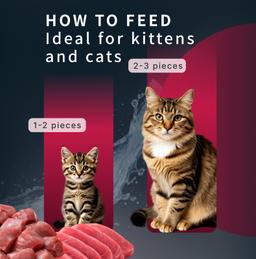 Nassfutter für Katzen „Moment des Glücks“ mit Krabbe & Thunfisch, für Mundhygiene, getreidefrei, saftig, hochwertig, Pre