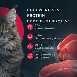 Nassfutter für Katzen „Moment des Glücks“ mit Garnelen & Bonito Thunfisch, Verdauung unterstützen, getreidefrei, saftig,