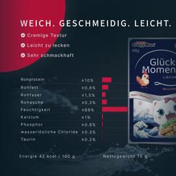 Katzen Nassfutter „Moment des Glücks“ – Thunfisch & Huhn mit Bonito, Premium Katzenfutter im Beutel, getreidefrei, für s