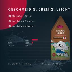 Hunde Creme-Mousse Hühnerleber & Gemüse, weicher Hundesnack, funktional für Immunsystem Unterstützung, Welpen & Hunde, H