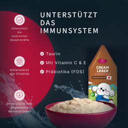 Hunde Creme-Mousse Hühnerleber & Gemüse, weicher Hundesnack, funktional für Immunsystem Unterstützung, Welpen & Hunde, H