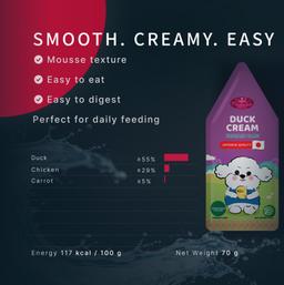 Hunde Creme-Mousse Ente & Gemüse, Hundesnack weich, funktional für Harnwege, Welpen & Hunde, hochwertig, Hundeleckerli 7