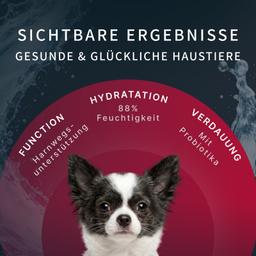 Hunde Creme-Mousse Ente & Gemüse, Hundesnack weich, funktional für Harnwege, Welpen & Hunde, hochwertig, Hundeleckerli 7