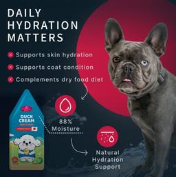 Hunde Creme-Mousse Ente Leber & Gemüse, Hundesnack weich, für Haut & Fell Unterstützung, Welpen & Hunde, hochwertig, Hun