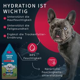 Hunde Creme-Mousse Ente Leber & Gemüse, Hundesnack weich, für Haut & Fell Unterstützung, Welpen & Hunde, hochwertig, Hun