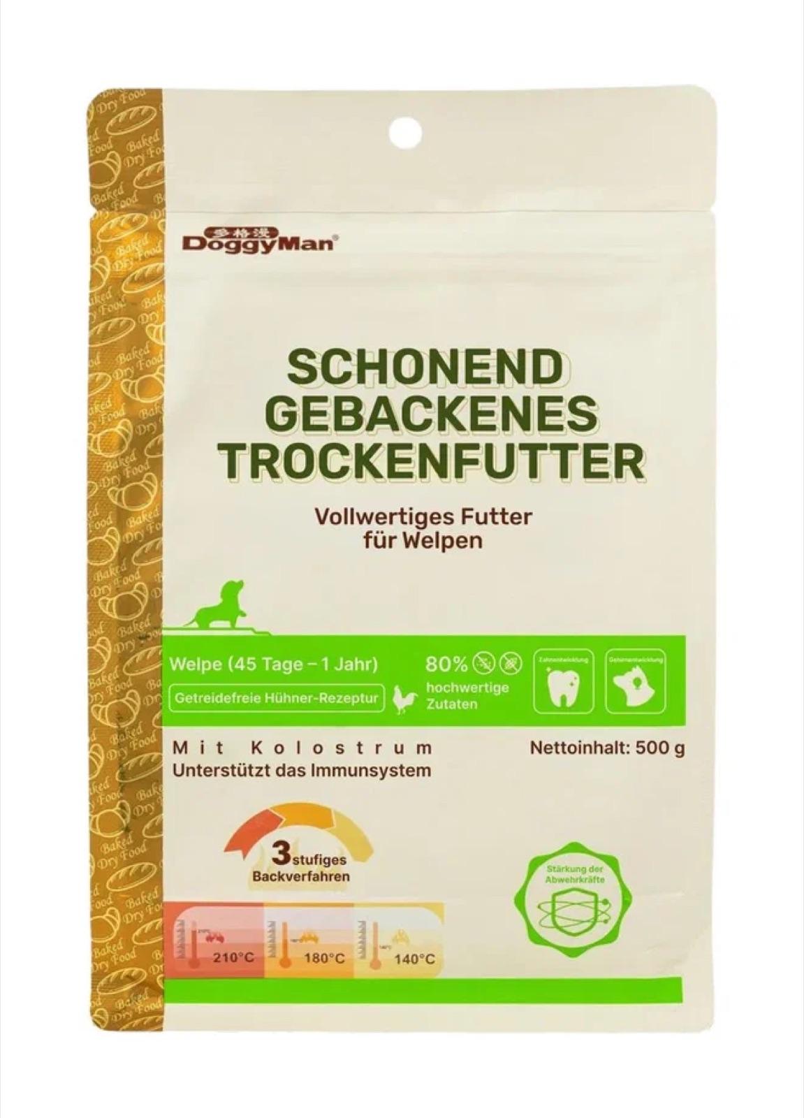 Ofengebackenes Trockenfutter für Welpen 500 g