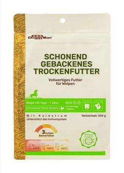 Ofengebackenes Trockenfutter für Welpen 500 g