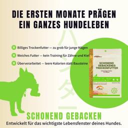 Ofengebackenes Trockenfutter für Welpen 500 g