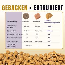 Ofengebackenes Trockenfutter für ausgewachsene Hunde 500 g