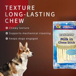 Dental Sticks für Hunde – Milch-Kaustangen mit Laktobakterien zur Vorbeugung von Zahnstein und Zahnbelag, Größe S, 80 g