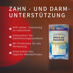 Dental Sticks für Hunde – Milch-Kaustangen mit Laktobakterien zur Vorbeugung von Zahnstein und Zahnbelag, Größe S, 80 g